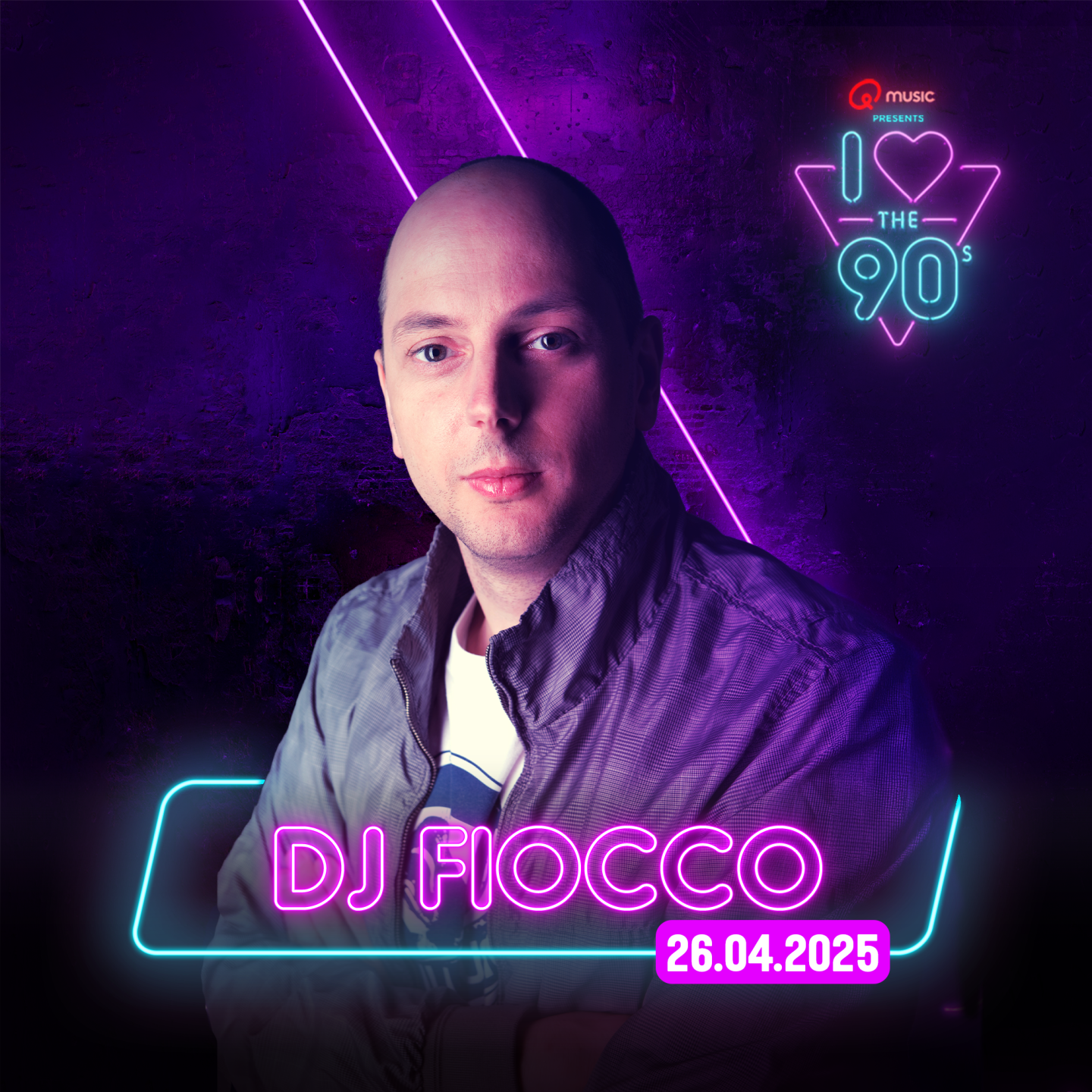 DJ Fiocco is joining our 90s line-up!🔥 Get ready for high-energy beats and unforgettable dance vibes at I love the 90s - The party! 🪩   Virtual zone: We keep the 90s beats coming, a new name has been added to our line-up!🤩