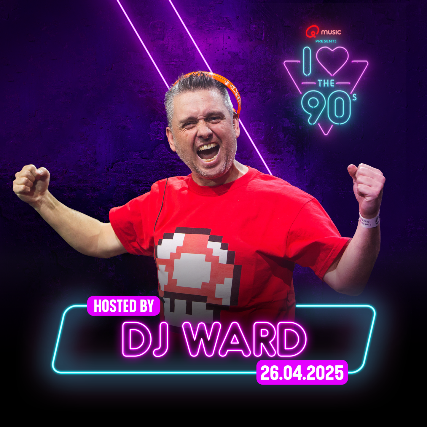 🎧🔥 Our host DJ WARD: THE UNDISPUTED PARTY KING OF I LOVE THE 90s! 💃🕺