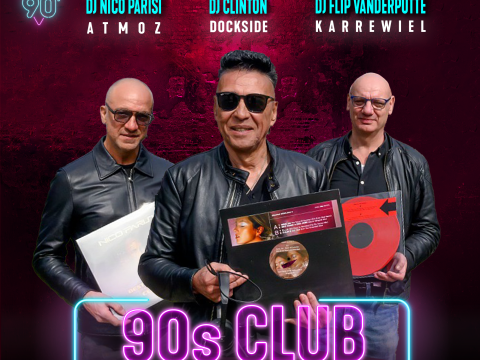 Relive your magical nights at Dockside, Atmoz and Karrewiel in the 90s club at I Love the 90s &ndash; The Party. Three legendary DJs bring back the iconic club scene for one unforgettable night!🥳🪩